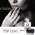 Close up of Seche Vite clear nail finish bottles