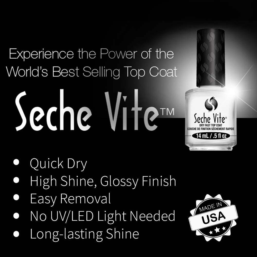 Seche Vite top coat bottles side by side