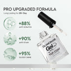 Glamonade chip resistant clear nail polish texture