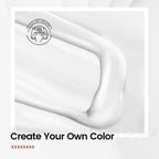 White gel nail polish for DIY home salon