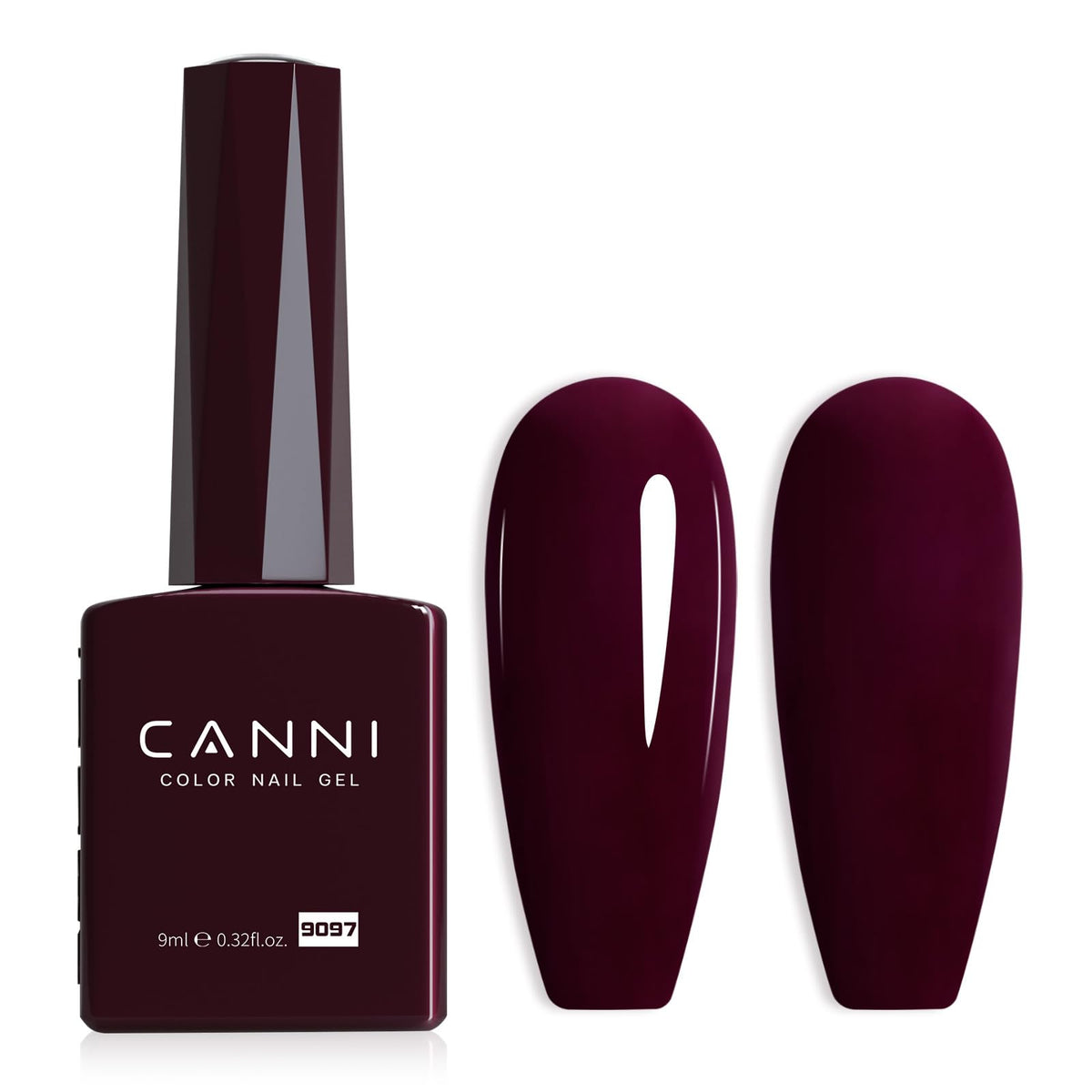 Canni gel nail polish bottle against clean background