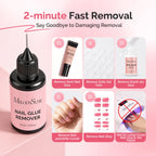 Close up of MelodySusie nail glue remover precision tip applicator