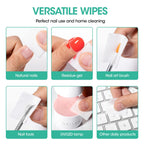 Cellulose acetate lint free material structure for flawless manicures
