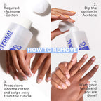 Toluene free professional strength pure acetone formula for home manicures