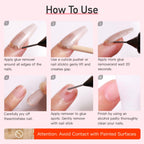 Curvlife non-acetone nail glue remover packaging side profile