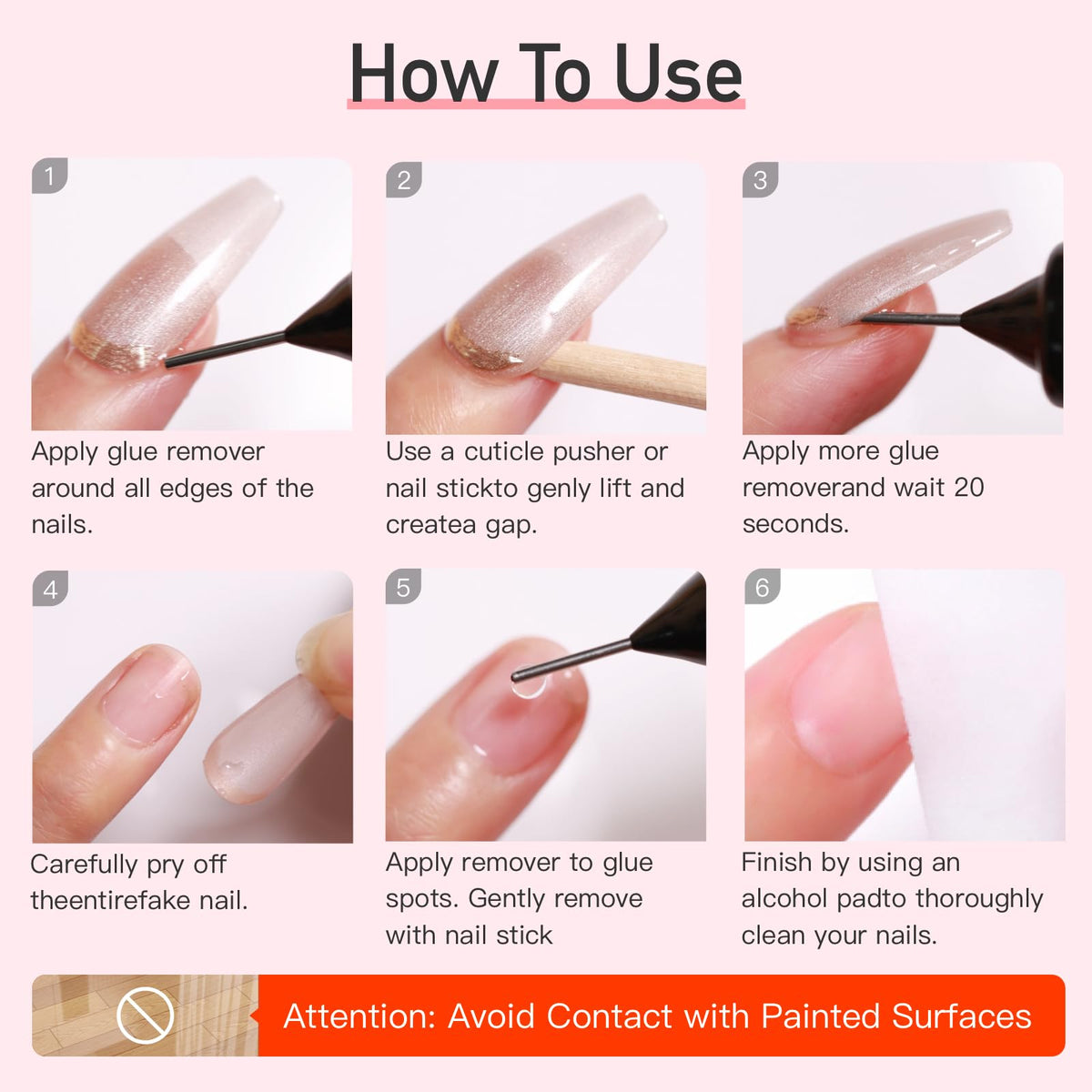 Curvlife non-acetone nail glue remover packaging side profile