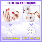 Nxj Infilila non-woven nail prep wipes for gel polish