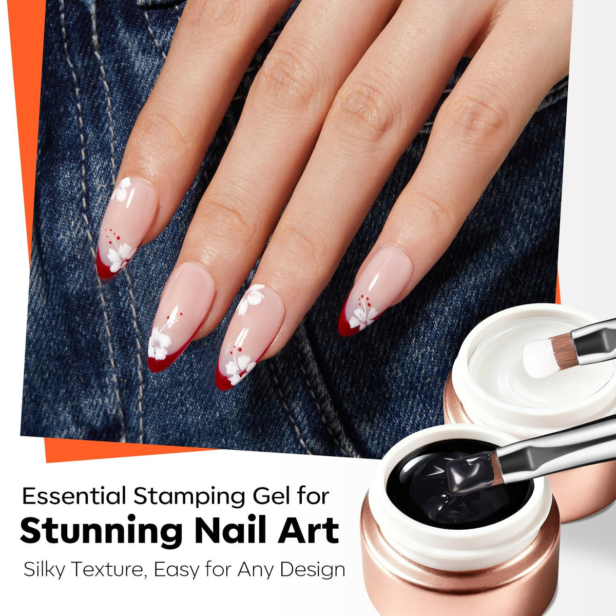 Modelones DIY gel nail art kit components