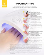 Burano poly nail gel kit colors swatch on nails