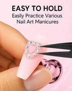 HomTop complete nail display kit with bonus tweezers and tape