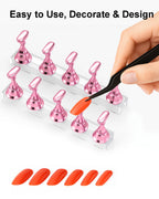 Press on nail practice stand for home DIY nail art