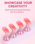 Magnetic nail art display stand for salon professional use