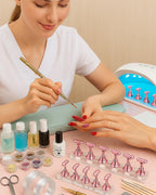 Full contents of the HomTop nail art practice and display set
