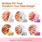 Professional nail sculpting tools in Rosalind gel kit