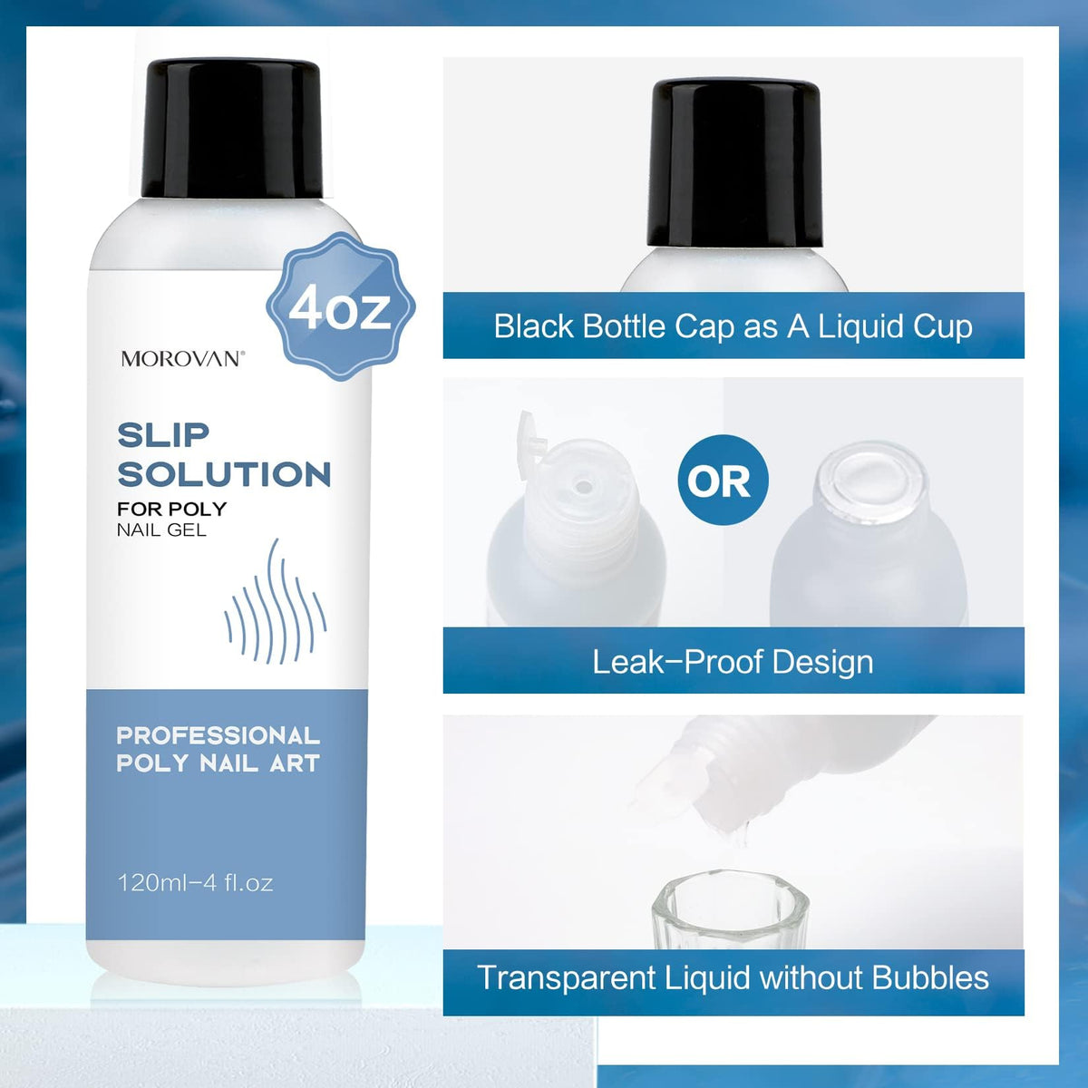Morovan slip solution bottle label details