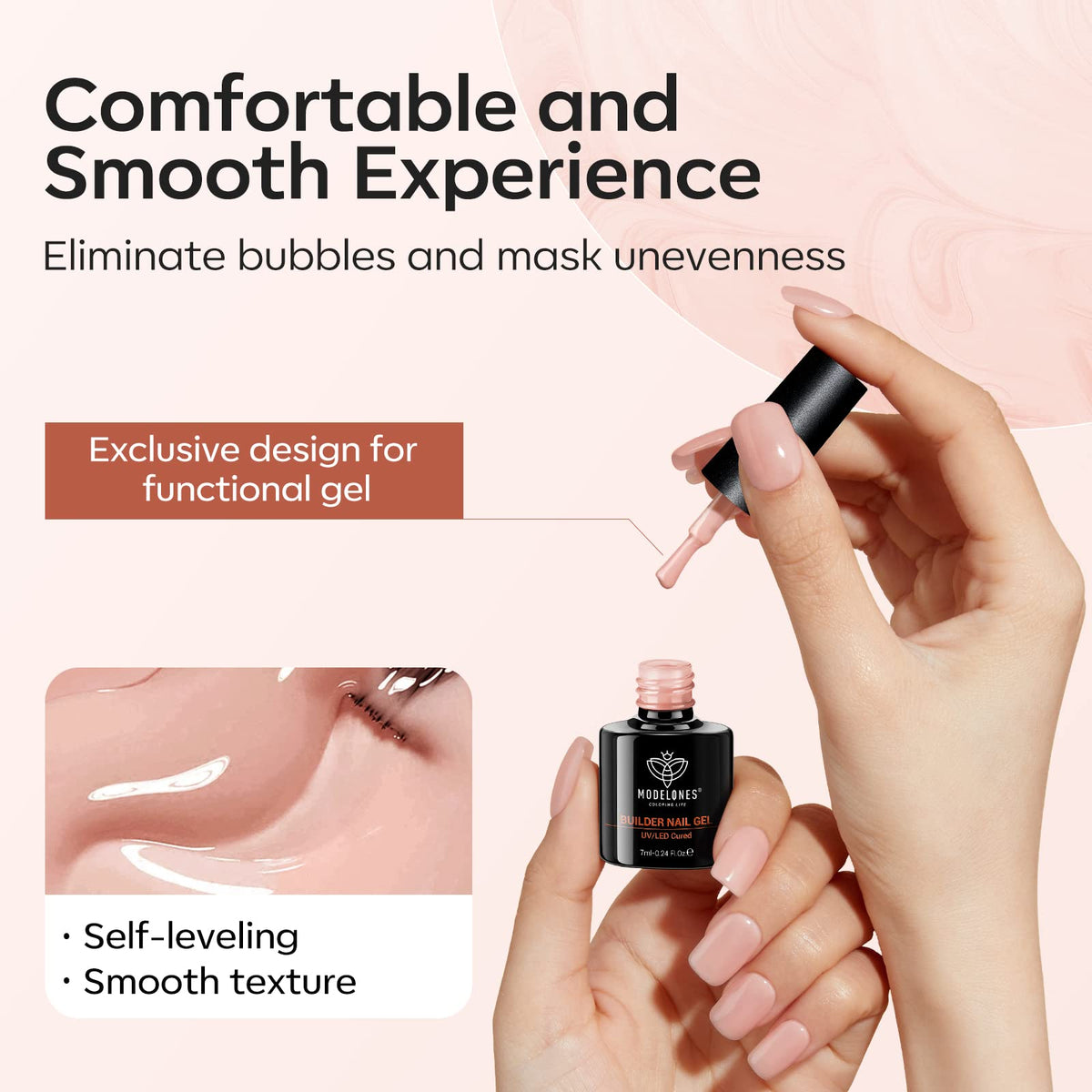 Modelones builder gel kit for DIY manicure and apex building