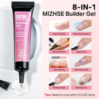 Mizhse builder gel used for nail extension application