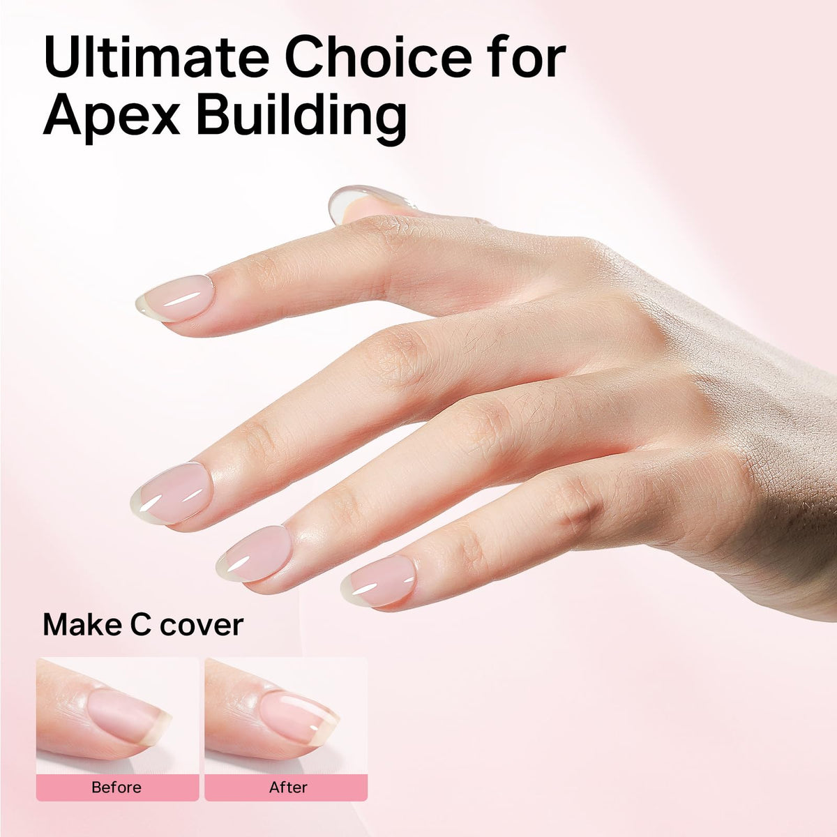 Mizhse nail gel kit with professional nail brush