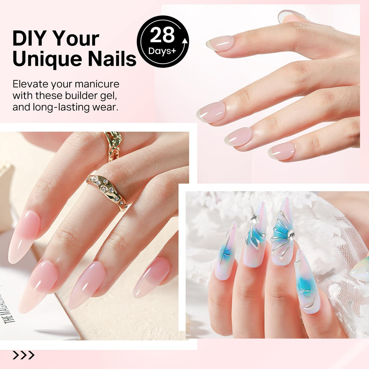 Applying rhinestone using Mizhse 8 in 1 builder glue