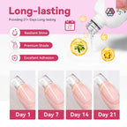 Saviland nail strengthener bottle showing vitamin E label