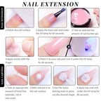 Professional nail art setup with Aijimei solid gel set