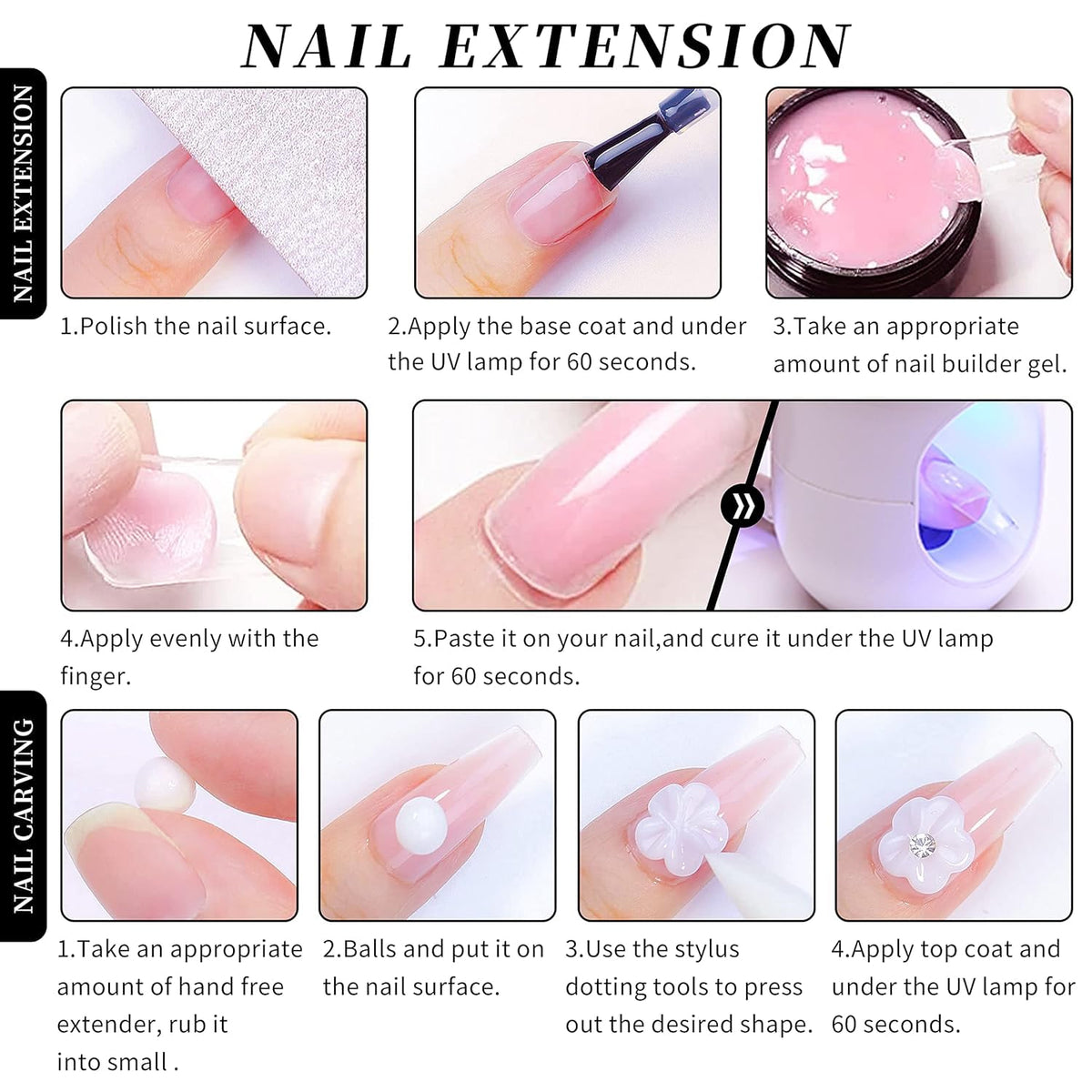 Professional nail art setup with Aijimei solid gel set