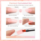 Application of Rosalind poly nail gel with dual forms