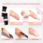 Natural finish soft pink poly gel for manicure enthusiasts