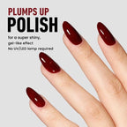 LONDONTOWN Kur Gel Genius clear nail top coat brush application detail