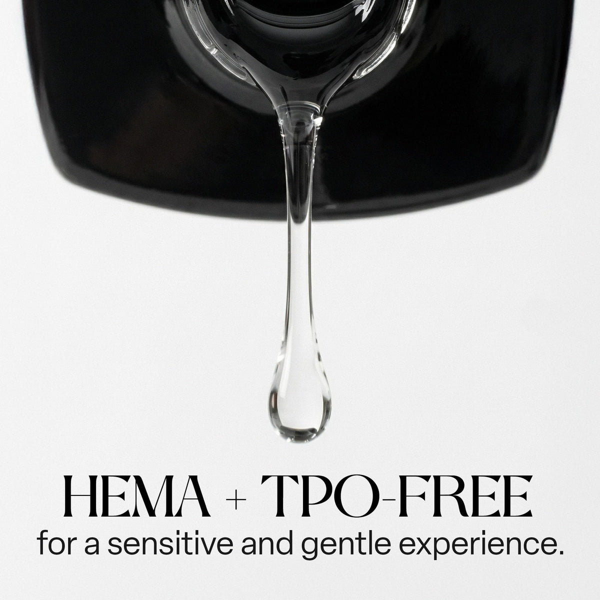 APRÉS Top Gelcoat X premium packaging side view indicating HEMA free and TPO free seals