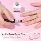Professional manicure using Makartt foundation gel