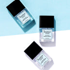 Smudge free ultra shiny clear top coat cosmetic item presentation