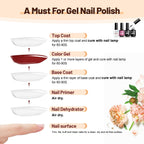 Close up of Jodsone 15ml nail primer and coat bottles