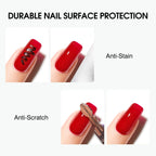CANNI HEMA free gel system high gloss finish look on manicured nails
