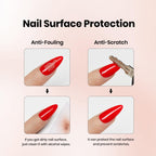 Long lasting glossy white gel nail polish set