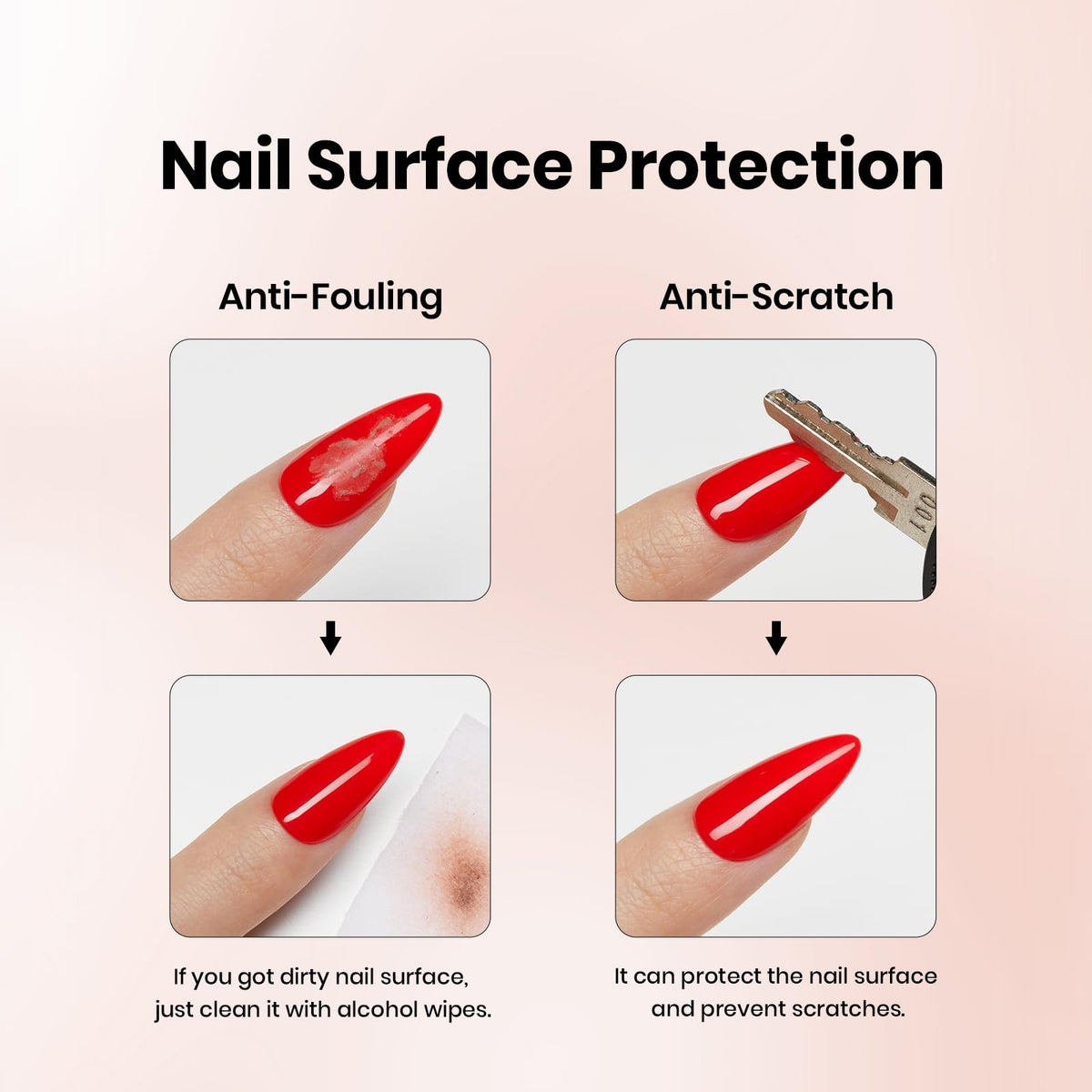 Long lasting glossy white gel nail polish set