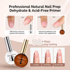 MelodySusie HEMA free nail primer and dehydrator liquid bottles for salon prep