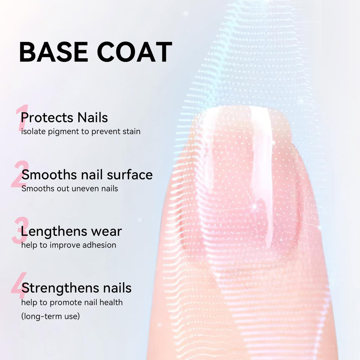 Nailshion vegan calcium vitamin E infused protective manicure kit bottles