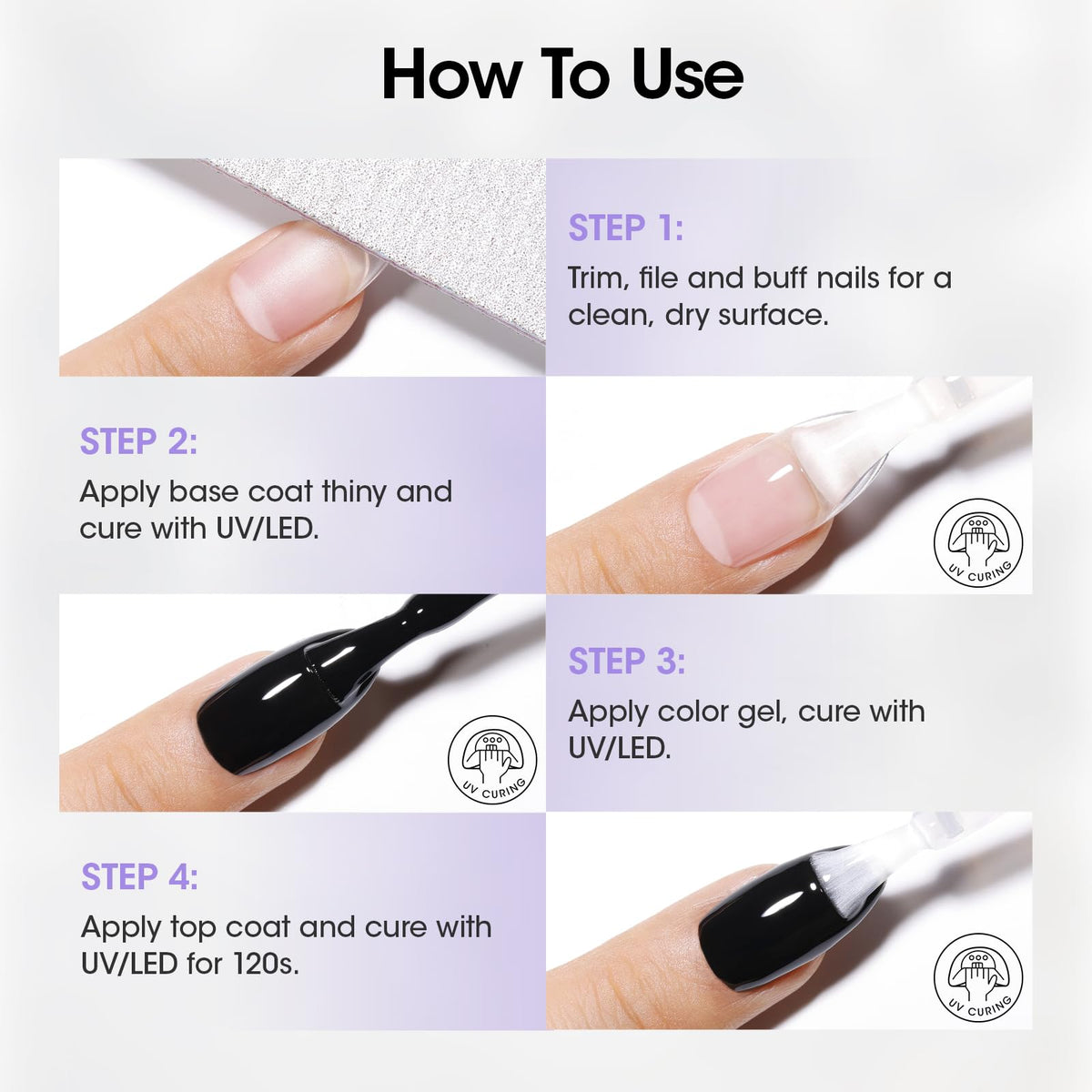 Chip resistant protective layers demonstrated on long lasting home manicure