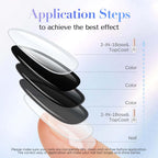 AZUREBEAUTY 2-bottle clear nail care set highlighting the natural ingredients formula.