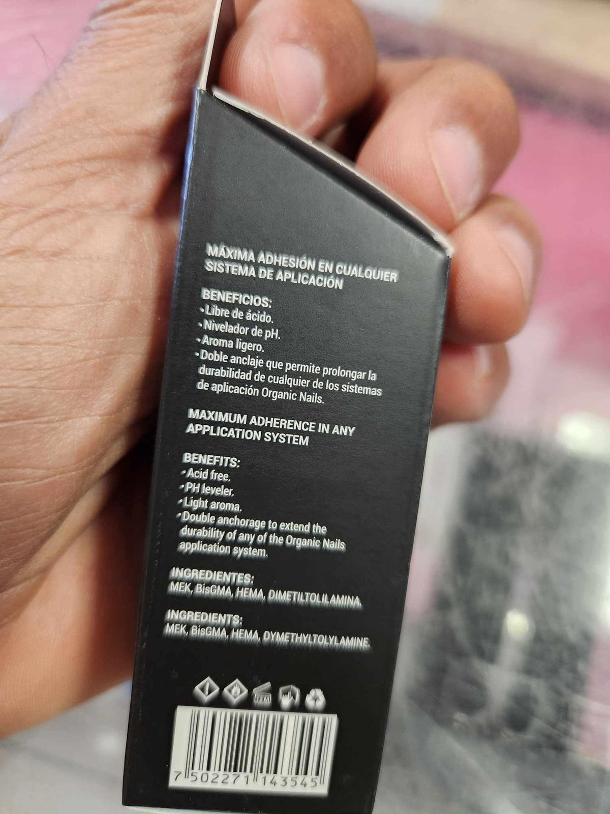 Nail prep adhesive layer solution to prevent acrylic lifting and chipping