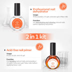 Modelones salon size nail dehydrator bottle label detailing chemical free ingredients