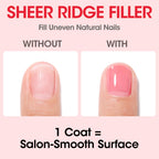 Close up view of the Gellen calcium enriched nail polish brush and smooth formula application