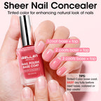 Gellen HEMA free non toxic clear nail polish base coat packaging and product label details