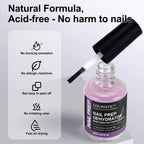 Professional nail technician using Louinstic dehydrator on natural nails