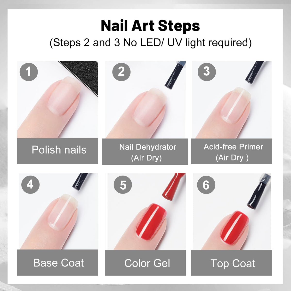 Applying Jodsone nail dehydrator for long lasting nail art