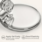 MAYCHAO no wipe glassy top coat bottle demonstrating the high-gloss shine effect on manicured nails