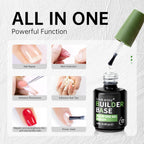 Love Easy hypoallergenic nail gel bottles showcasing the product label detailing the HEMA-free skin friendly formula
