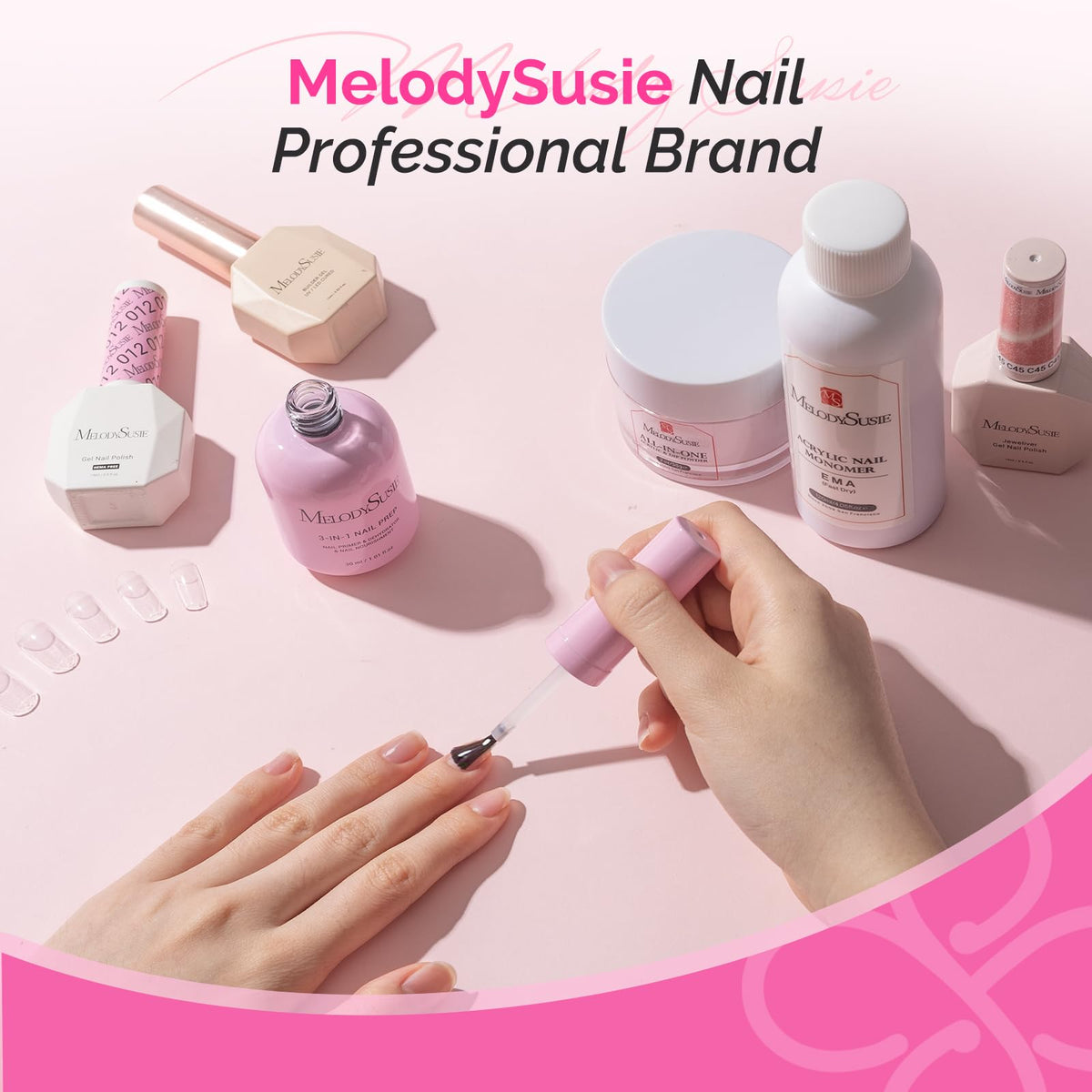 MelodySusie 30ml bottle packaging for at-home manicures