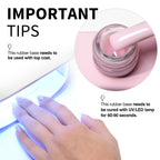 Soak off UV LED flexible pink foundation gel polish packaging view
